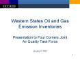 Western States Oil and Gas Emission Inventories PowerPoint PPT Presentation