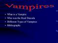 What is a Vampire PowerPoint PPT Presentation