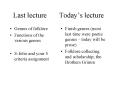 Last lecture Todays lecture PowerPoint PPT Presentation