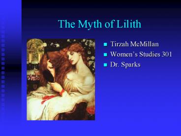 The Myth of Lilith