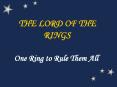 THE LORD OF THE RINGS PowerPoint PPT Presentation