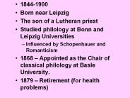Born near Leipzig