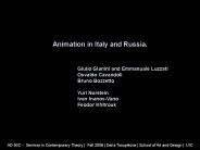 Animation in Italy and Russia'