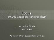 Locus: WLAN Location Sensing MQP