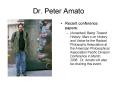 Dr' Peter Amato PowerPoint PPT Presentation