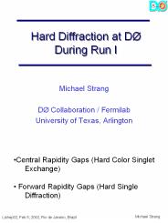 Hard Diffraction at D