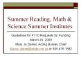 Summer Reading, Math PowerPoint PPT Presentation
