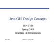 Java GUI Design Concepts PowerPoint PPT Presentation