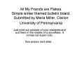 All My Friends are Flakes.  Simple winter themed bulletin board. Submitted by Maria Miller, Clarion University of Pennsylvania PowerPoint PPT Presentation