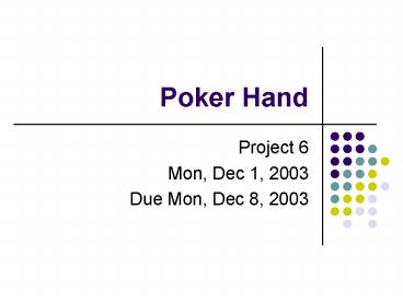 Poker Hand