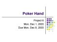 Poker Hand PowerPoint PPT Presentation