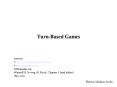 Turn-Based Games PowerPoint PPT Presentation