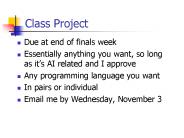Class Project