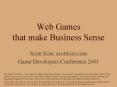 Web Games that make Business Sense