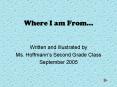 Where I am From PowerPoint PPT Presentation