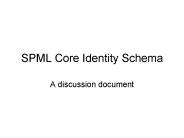 SPML Core Identity Schema