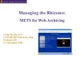Managing the Rhizome: PowerPoint PPT Presentation