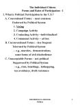 The Individual Citizen: Forms and Rates of Participation 1 PowerPoint PPT Presentation