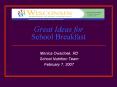Great Ideas for School Breakfast PowerPoint PPT Presentation
