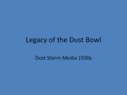 Legacy of the Dust Bowl