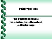 PowerPoint Tips