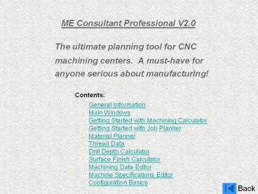 ME Consultant Professional V2.0