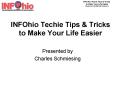 INFOhio Techie Tips PowerPoint PPT Presentation