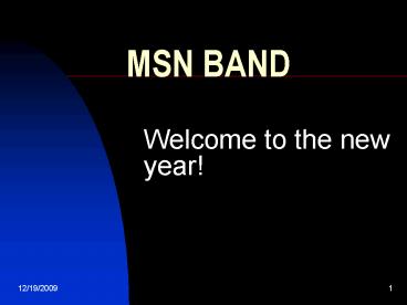 MSN BAND