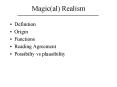 Magical Realism PowerPoint PPT Presentation