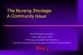 The Nursing Shortage: A Community Issue PowerPoint PPT Presentation