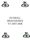 PAYROLL PROCEDURES FY 2007-2008 PowerPoint PPT Presentation
