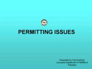 PERMITTING ISSUES