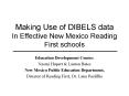 Making Use of DIBELS data In Effective New Mexico Reading First schools PowerPoint PPT Presentation