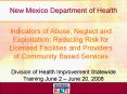 New Mexico Department of Health PowerPoint PPT Presentation