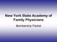 New York State Academy of Family Physicians PowerPoint PPT Presentation