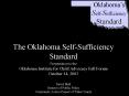 The Oklahoma SelfSufficiency Standard Presentation to the Oklahoma Institute for Child Advocacy Fall PowerPoint PPT Presentation