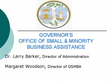 GOVERNORS OFFICE OF SMALL