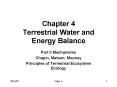 Chapter 4 Terrestrial Water and Energy Balance PowerPoint PPT Presentation