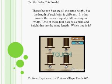 Professor Layton and the Curious Village, Puzzle 003