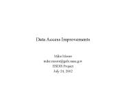 Data Access Improvements