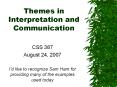 Themes%20in%20Interpretation%20and%20Communication PowerPoint PPT Presentation