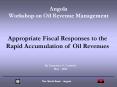 Angola Workshop on Oil Revenue Management