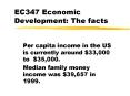 EC347 Economic Development: The facts PowerPoint PPT Presentation