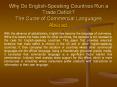 Why Do English-Speaking Countries Run a Trade Deficit? The Curse of Commercial Languages PowerPoint PPT Presentation
