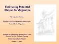 Estimating Potential Output for Argentina PowerPoint PPT Presentation