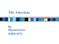 The Americas PowerPoint PPT Presentation