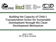 Building the Capacity of Chile