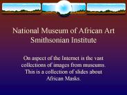 National Museum of African Art Smithsonian Institute