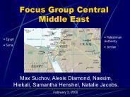 Focus Group Central Middle East
