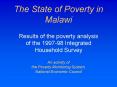 The State of Poverty in Malawi PowerPoint PPT Presentation